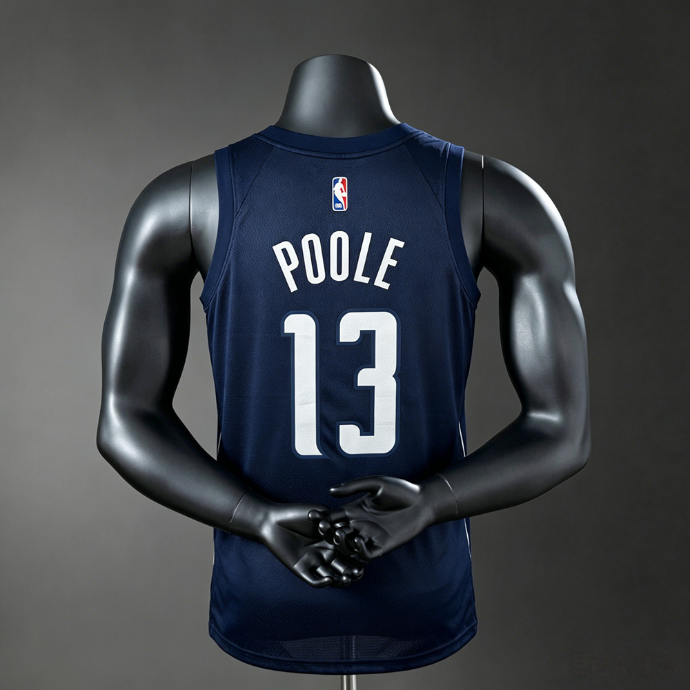 Washington Wizards City Edition Jordan Poole #13 NBA Jersey Silk Version Foto 2