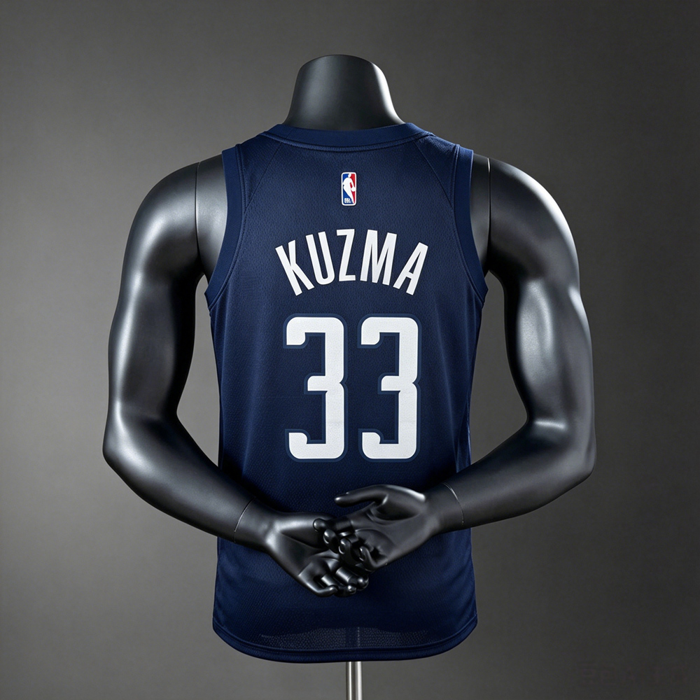 Washington Wizards City Edition Kyle Kuzma #33 NBA Jersey Silk Version Foto 2