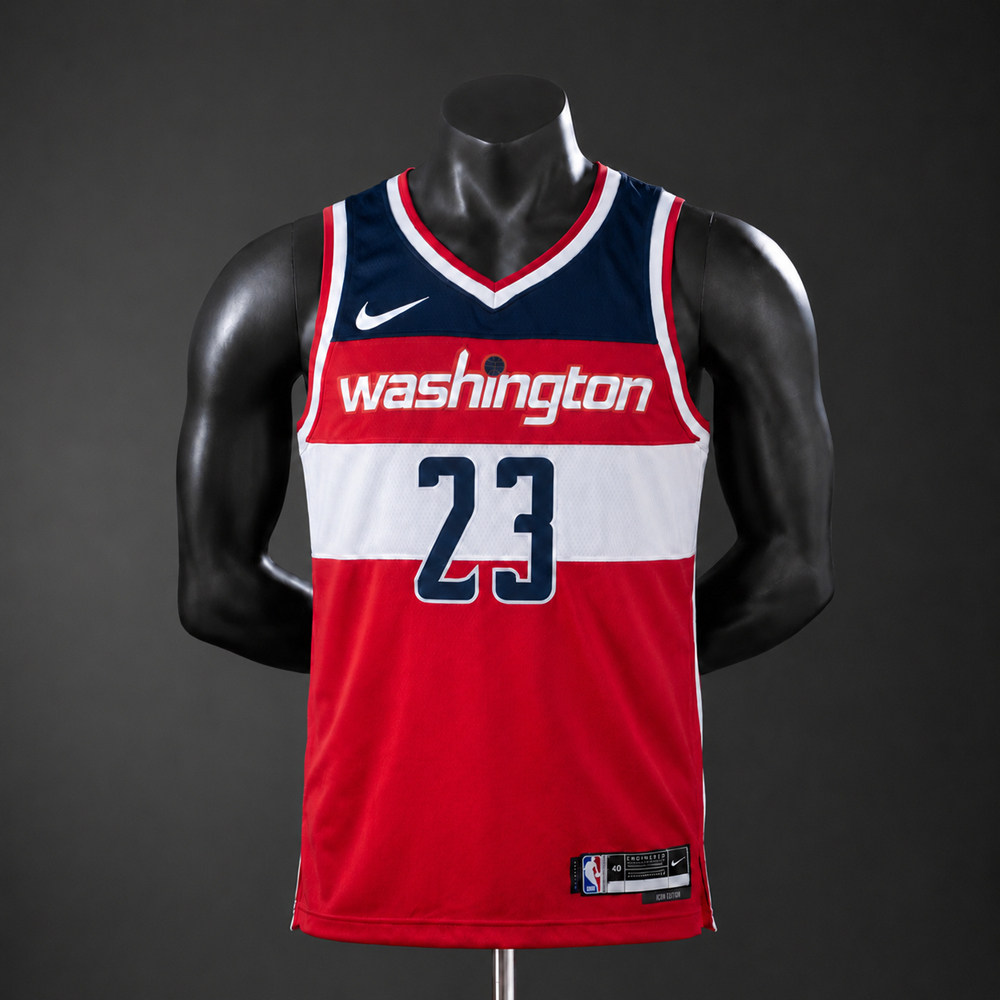 Washington Wizards Icon Edition Jordan #23 NBA Jersey Silk Version