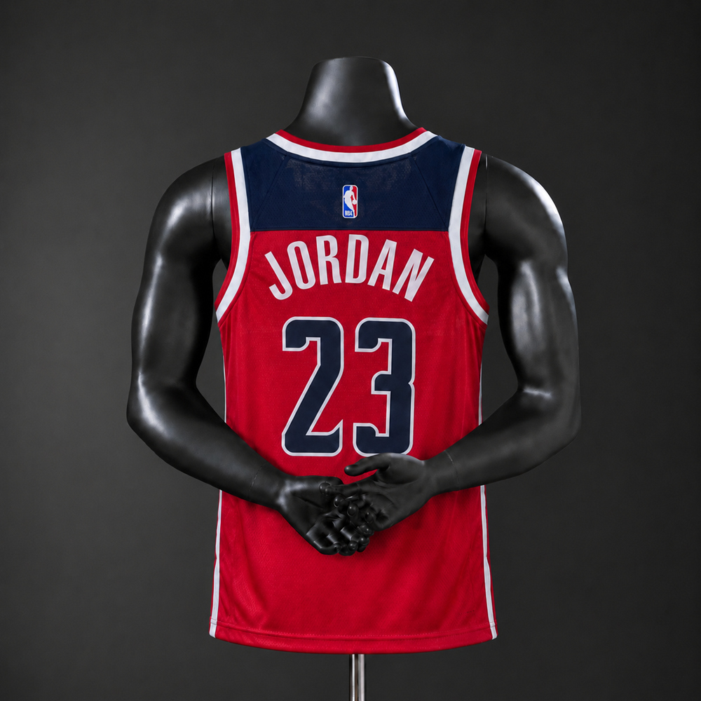 Washington Wizards Icon Edition Jordan #23 NBA Jersey Silk Version Foto 2