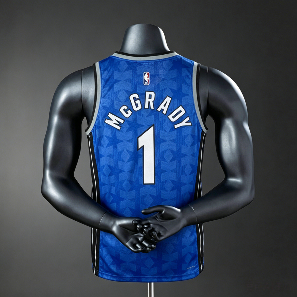 Orlando Magic City Edition McGrady #1 NBA Jersey Silk Version Foto 2