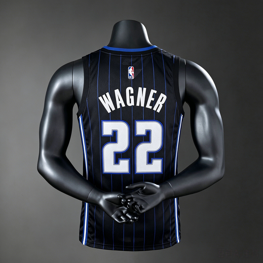 Orlando Magic Statement Edition Wagner #22 NBA Jersey Silk Version Foto 2