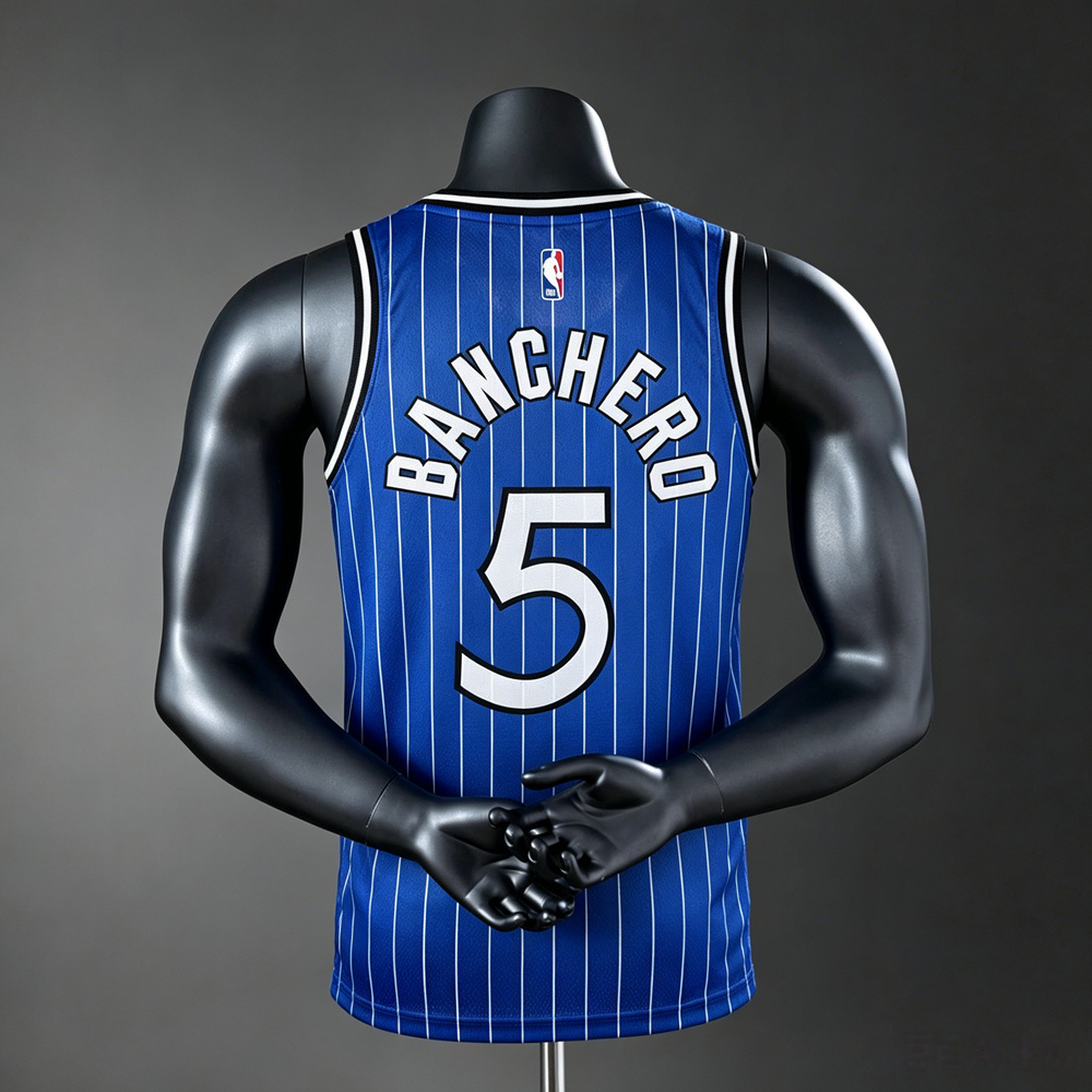 Orlando Magic Classic Edition Banchero #5 NBA Jersey Silk Version Foto 2