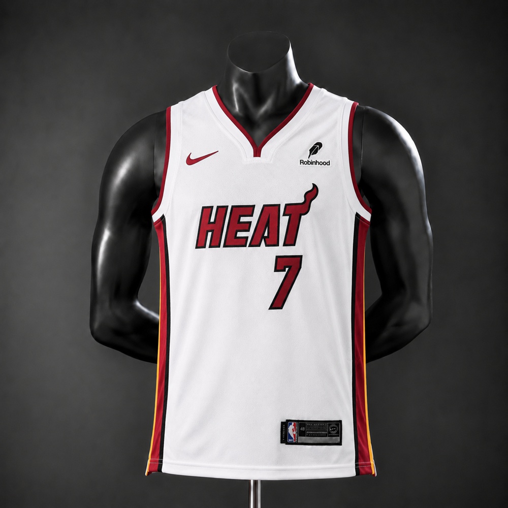 Miami Heat Association Edition Giannis Antetokounmpo #7 NBA Jersey Embroidered Version
