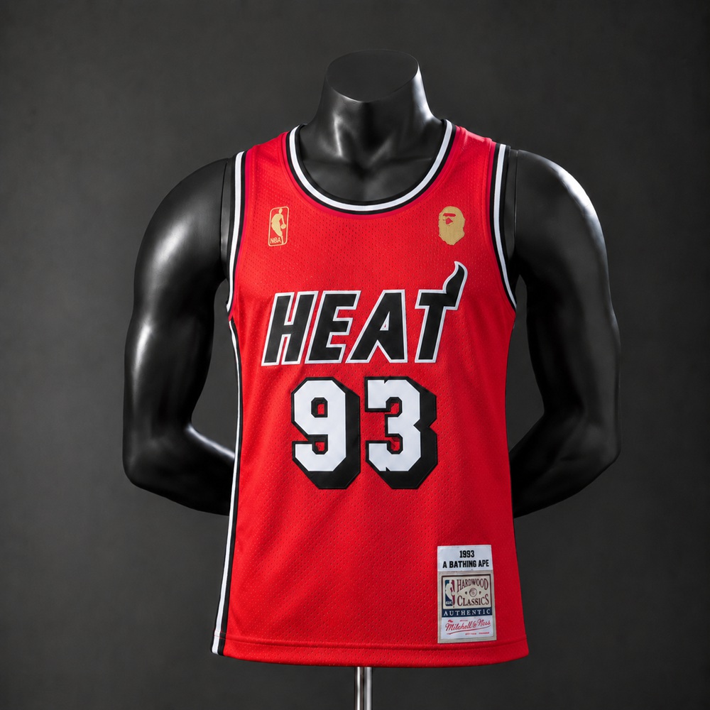 Miami Heat Special Edition BAPE #93 NBA Jersey Embroidered Version
