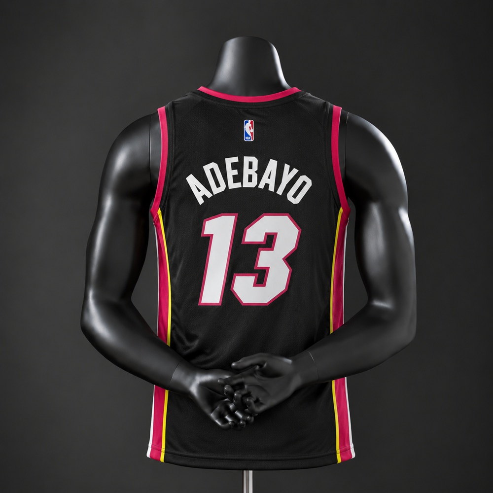 Miami Heat Icon Edition Adebayo #13 NBA Jersey Embroidered Version Foto 2