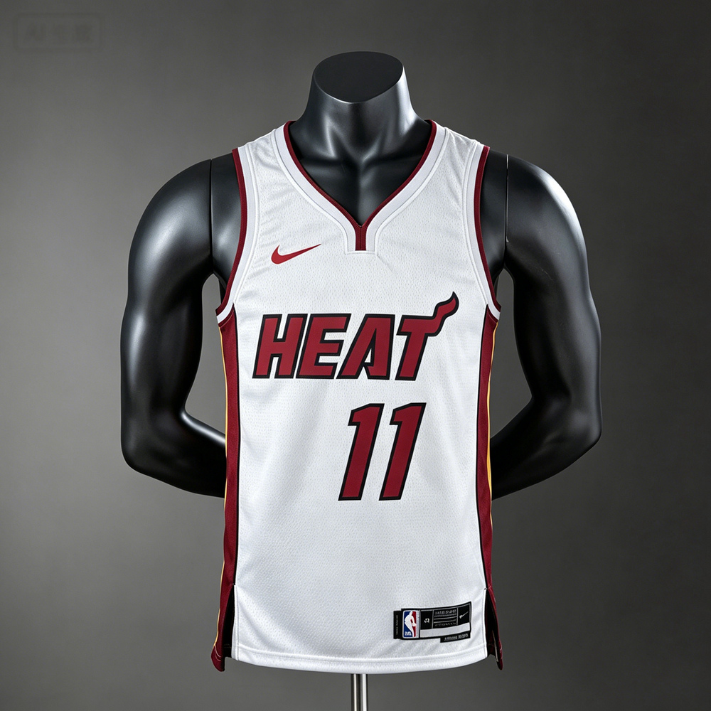 Miami Heat Association Edition Jaquez Jr. #11 NBA Jersey Silk Version