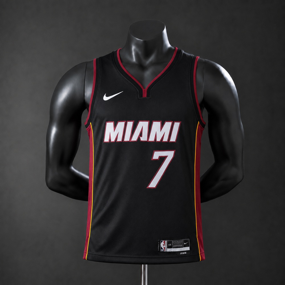 Miami Heat City Edition Giannis Antetokounmpo #7 NBA Jersey Silk Version