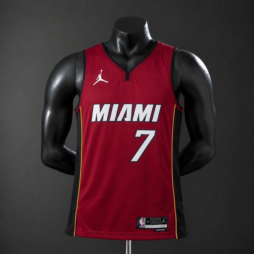 Miami Heat Statement Edition Antetokounmpo #7 NBA Jersey Silk Version