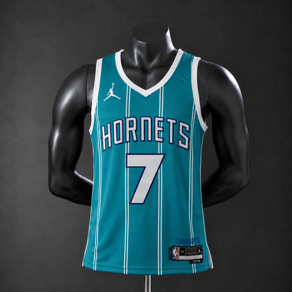 Charlotte Hornets Icon Edition Knueppel #7 NBA Jersey Silk Version