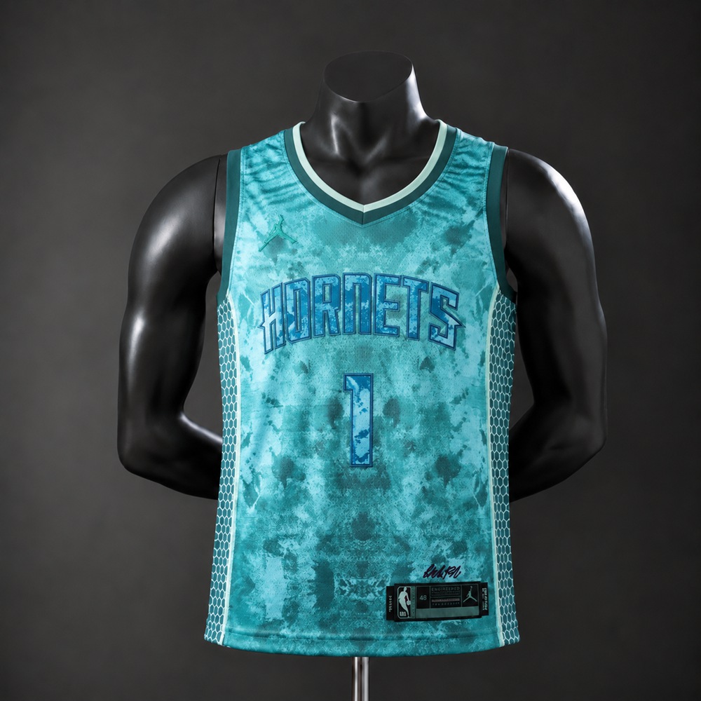 Charlotte Hornets City Edition LaMelo Ball #1 NBA Jersey Embroidered Version