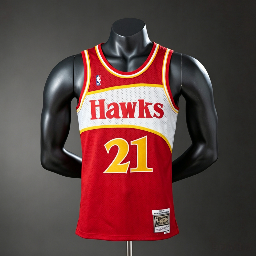 Atlanta Hawks Classic Edition Wilkins #21 NBA Jersey Silk Version