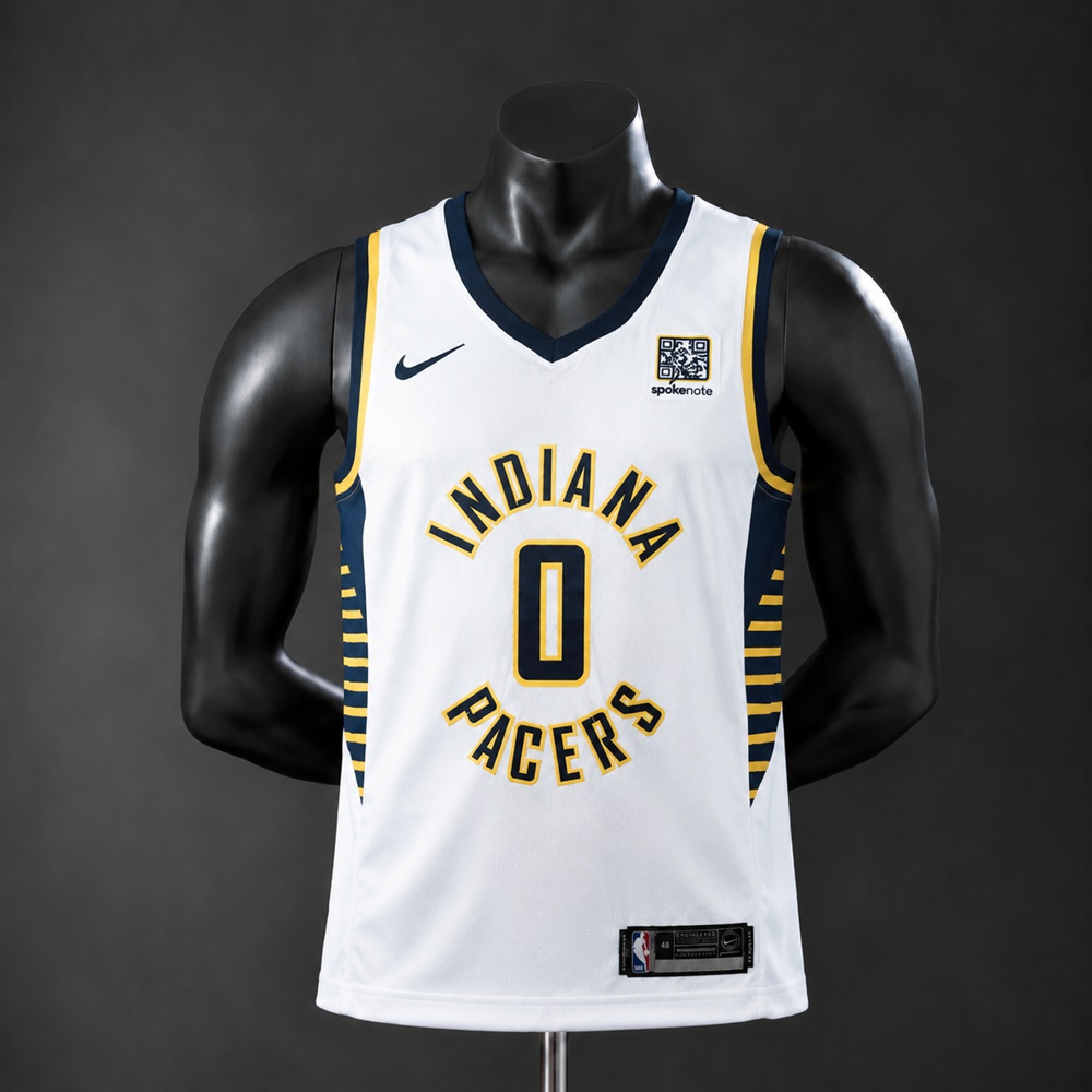 Indiana Pacers Association Edition Haliburton #0 NBA Jersey Embroidered Version