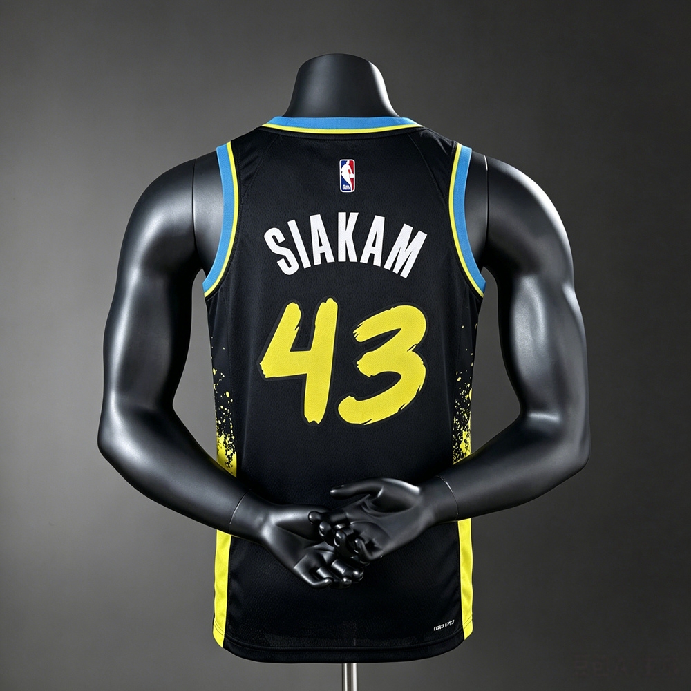 Indiana Pacers City Edition Siakam #43 NBA Jersey Silk Version Foto 2