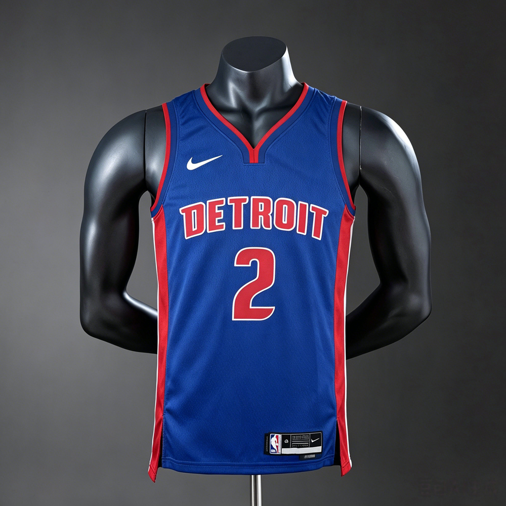 Detroit Pistons City Edition Cunningham #2 NBA Jersey Silk Version