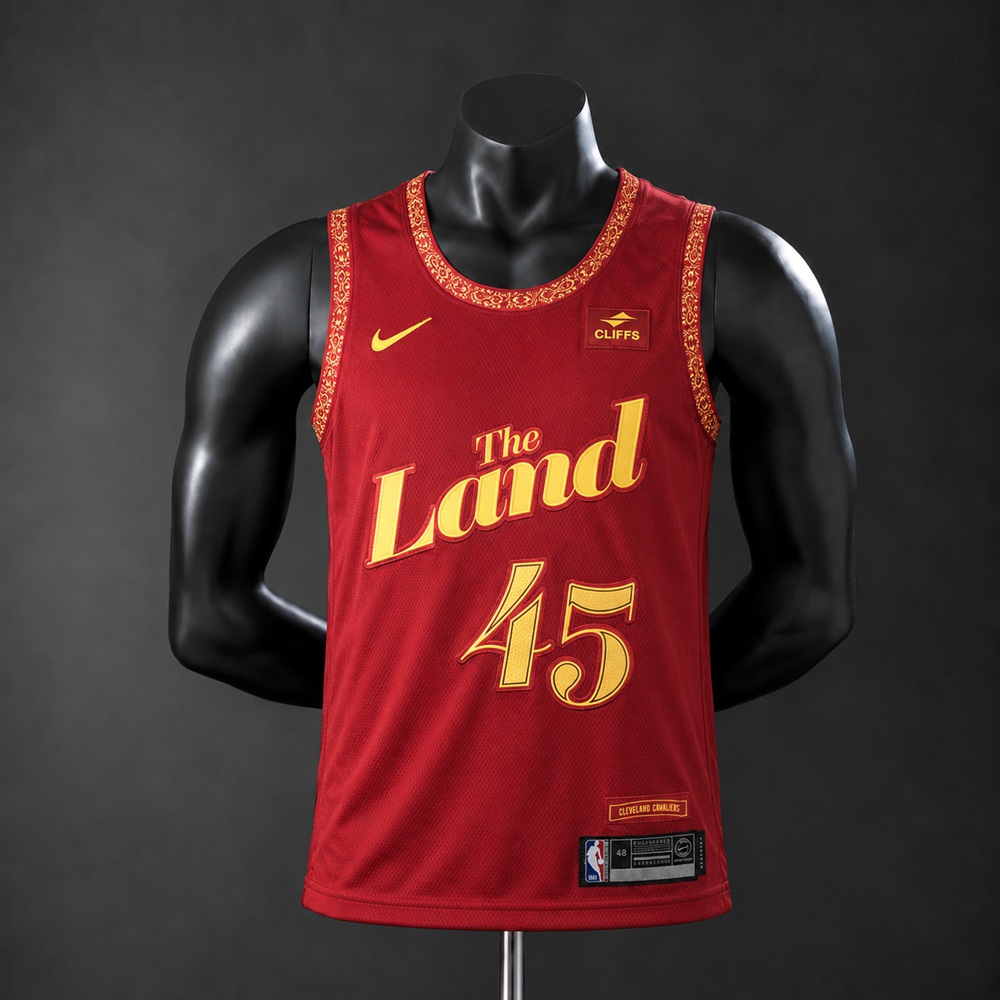 Cleveland Cavaliers City Edition Donovan Mitchell #45 NBA Jersey Embroidered Version