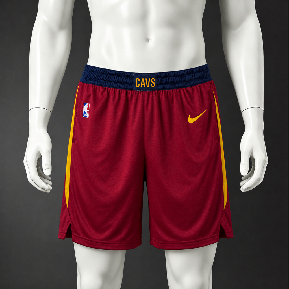 Cleveland Cavaliers City Edition Basketball NBA Shorts Silk Version