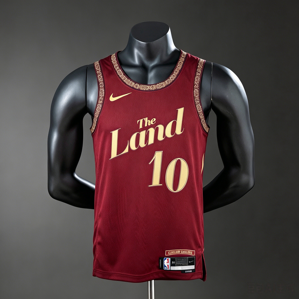 Cleveland Cavaliers City Edition Garland #10 NBA Jersey Silk Version