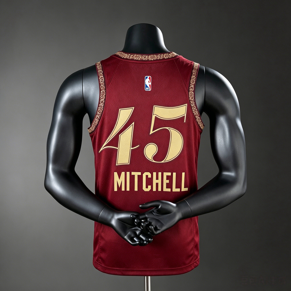 Cleveland Cavaliers City Edition Mitchell #45 NBA Jersey Silk Version Foto 2