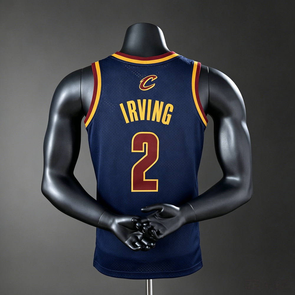 Cleveland Cavaliers Classic Edition Irving #2 NBA Jersey Silk Version Foto 2