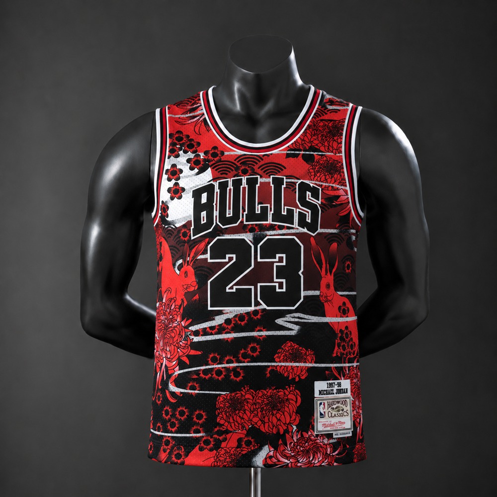 Chicago Bulls Hardwood Classics Edition Michael Jordan #23 NBA Jersey Embroidered Version