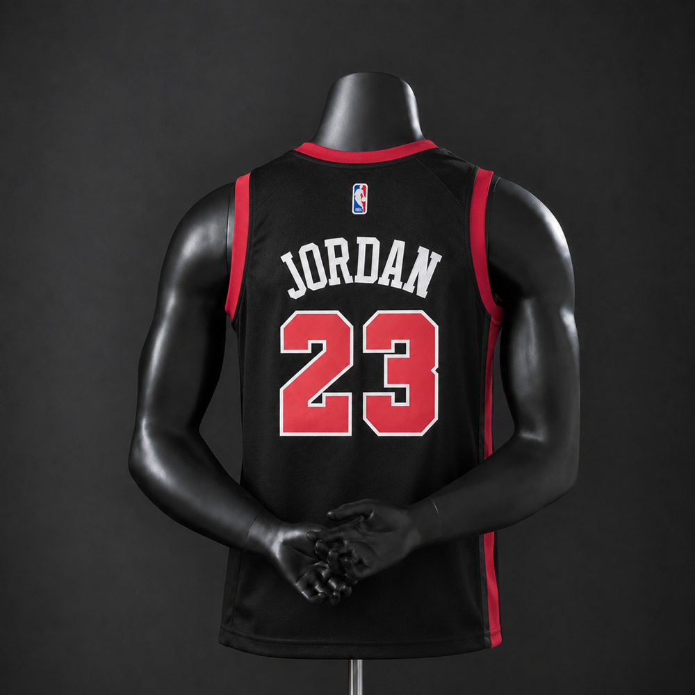 Chicago Bulls Classic Edition Jordan #23 NBA Jersey Embroidered Version Foto 2