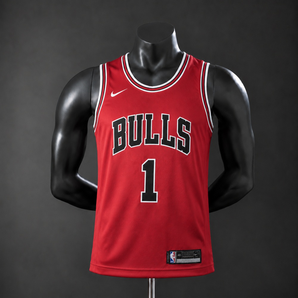 Chicago Bulls Classic Edition Rose #1 NBA Jersey Embroidered Version