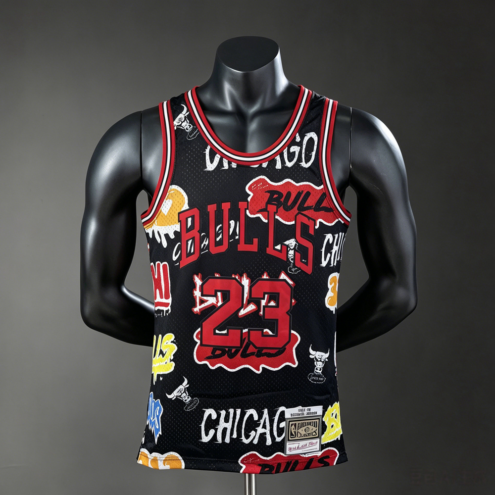 Chicago Bulls Retro Edition Jordan #23 NBA Jersey Silk Version