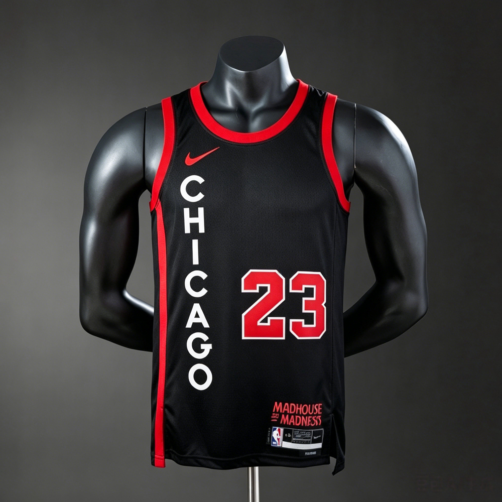 Chicago Bulls City Edition Michael Jordan #23 NBA Jersey Silk Version