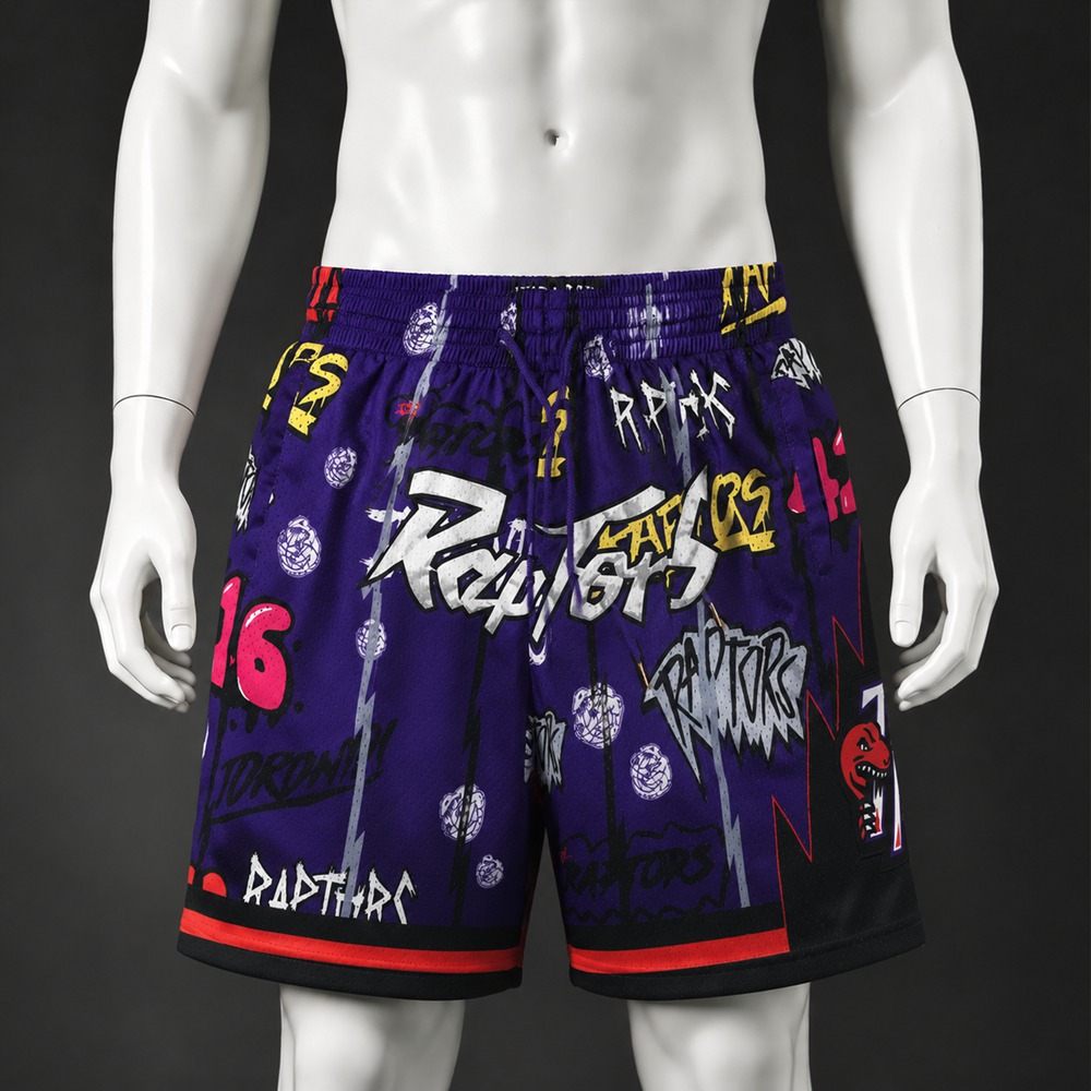Toronto Raptors  Basketball NBA Shorts Embroidered Version