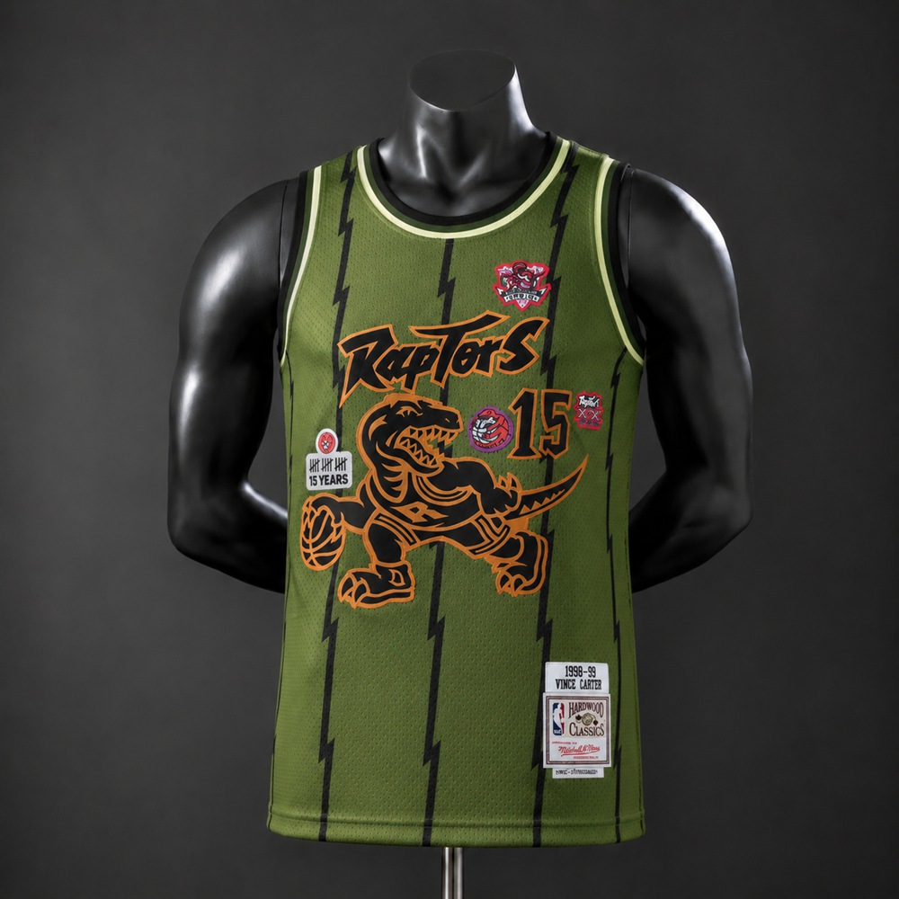 Toronto Raptors Hardwood Classics Edition Vince Carter #15 NBA Jersey Embroidered Version