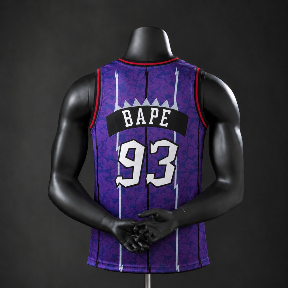 Toronto Raptors Hardwood Classics Tracy McGrady #93 NBA Jersey Embroidered Version Foto 2