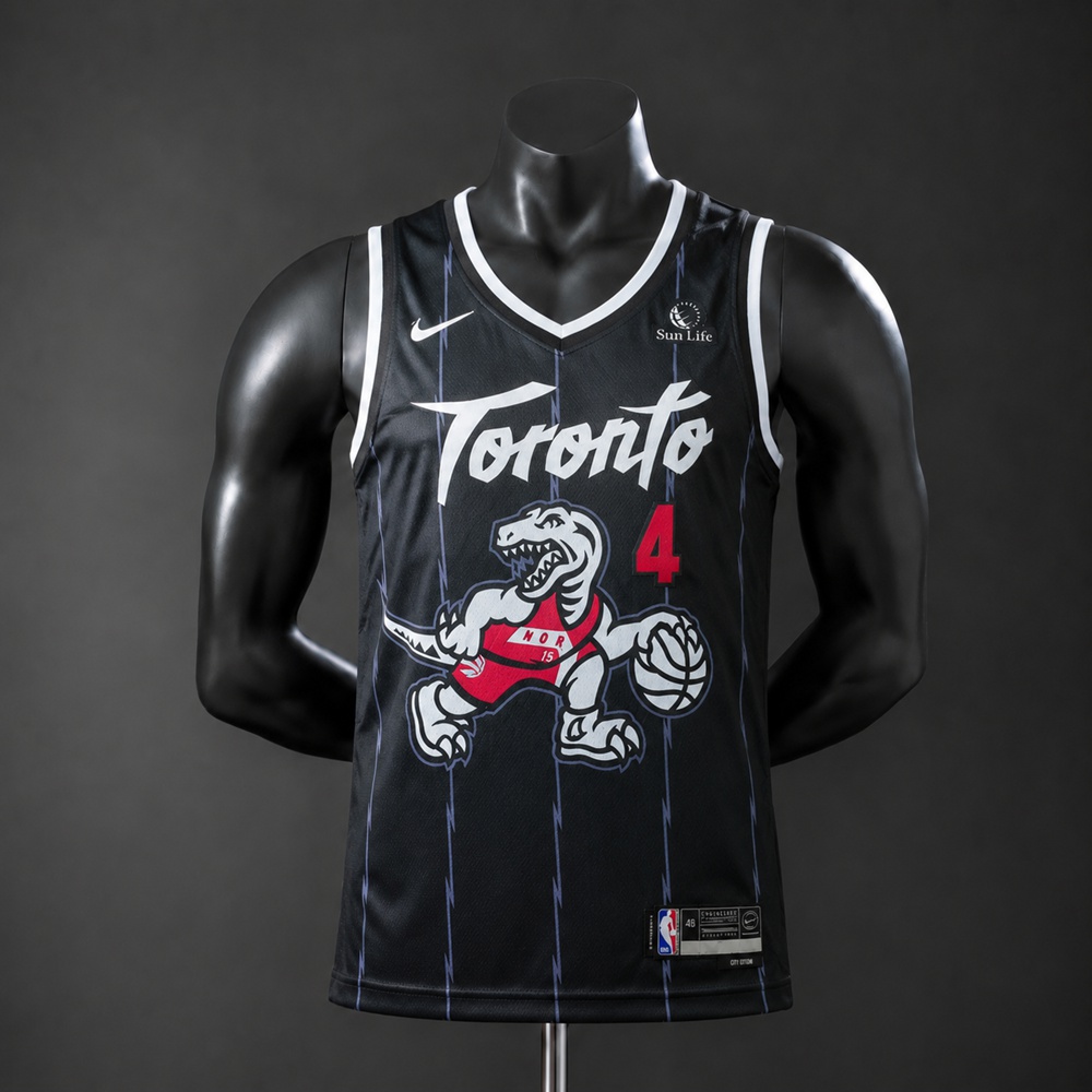Toronto Raptors City Edition Carter #4 NBA Jersey Embroidered Version