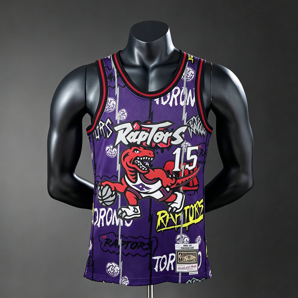Toronto Raptors Classic Edition Carter #15 NBA Jersey Silk Version