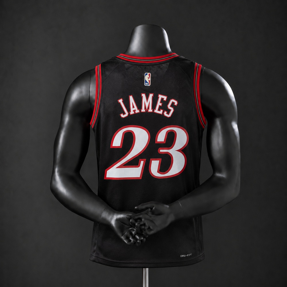 Philadelphia 76ers Classic Edition James #23 NBA Jersey Silk Version Foto 2