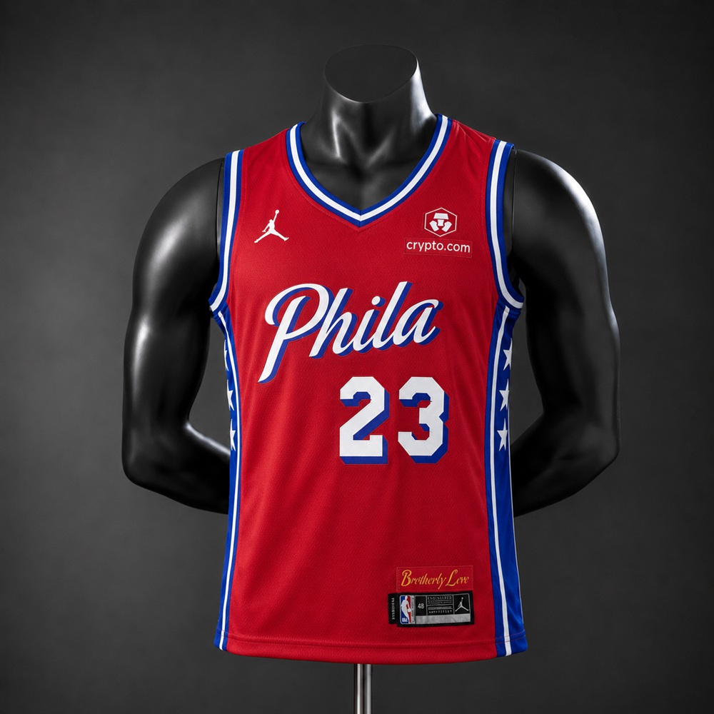 Philadelphia 76ers Statement Edition LeBron James #23 NBA Jersey Embroidered Version
