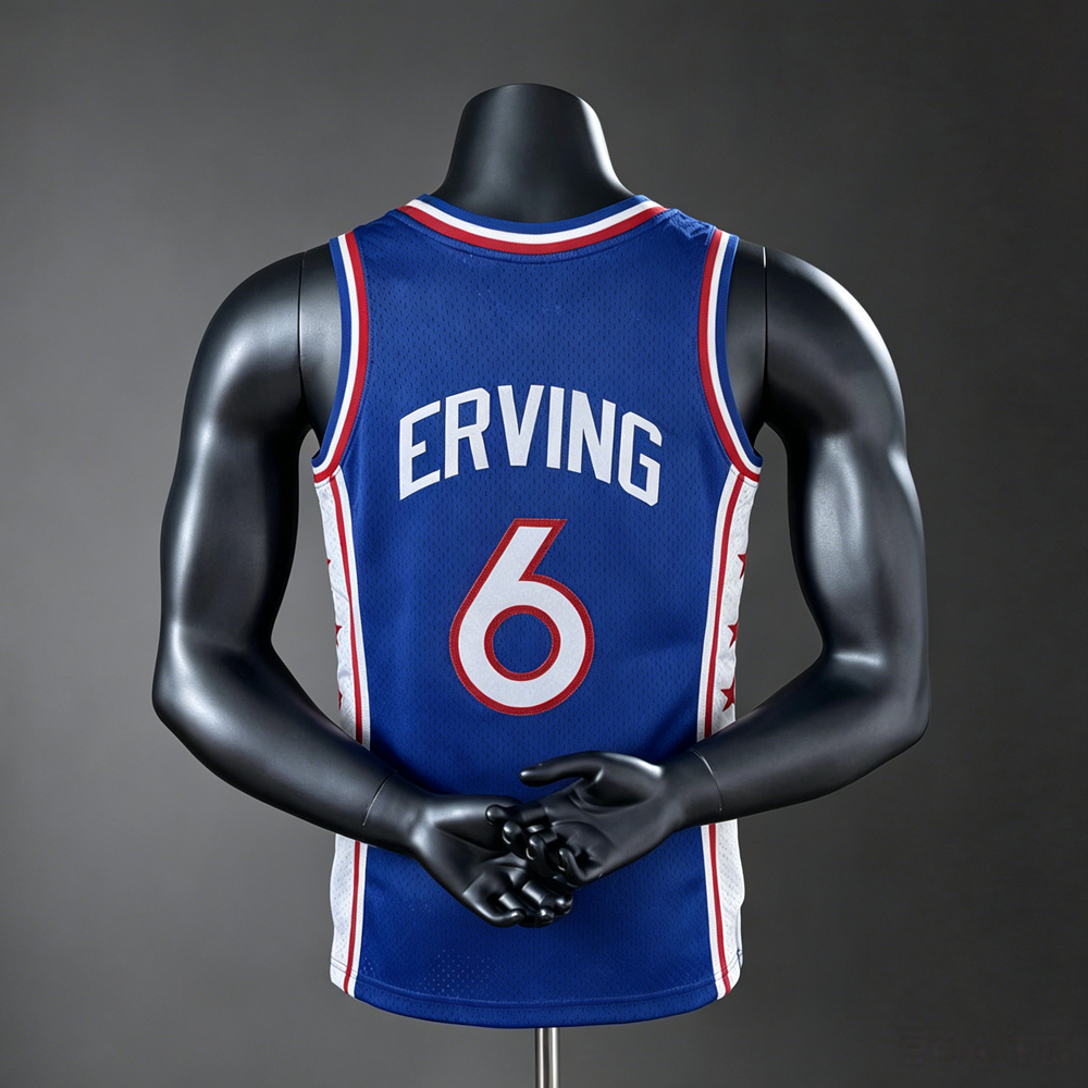 Philadelphia 76ers Classic Edition Allen Iverson #6 NBA Jersey Silk Version Foto 2