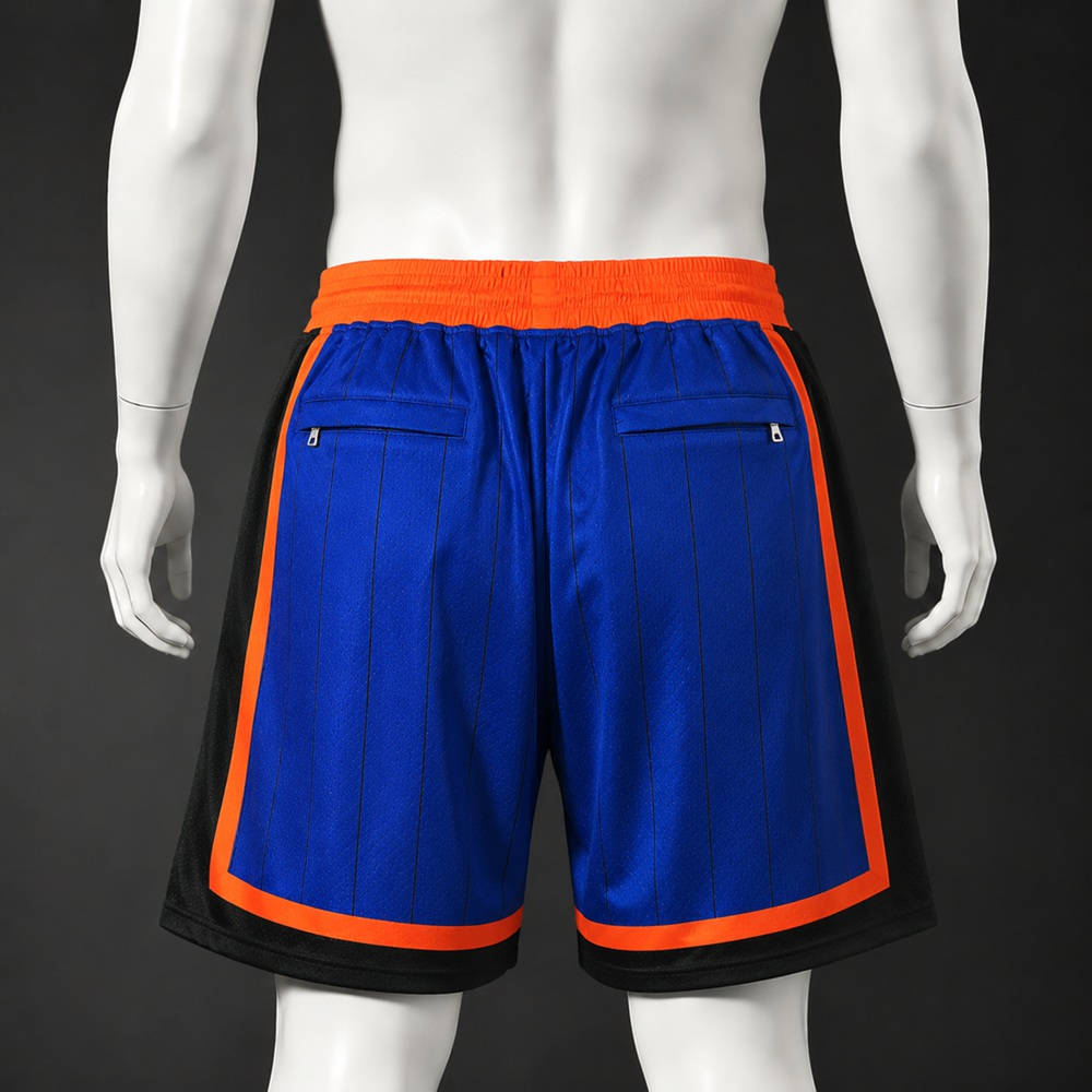 New York Knicks Basketball NBA Shorts Embroidered Version Foto 2