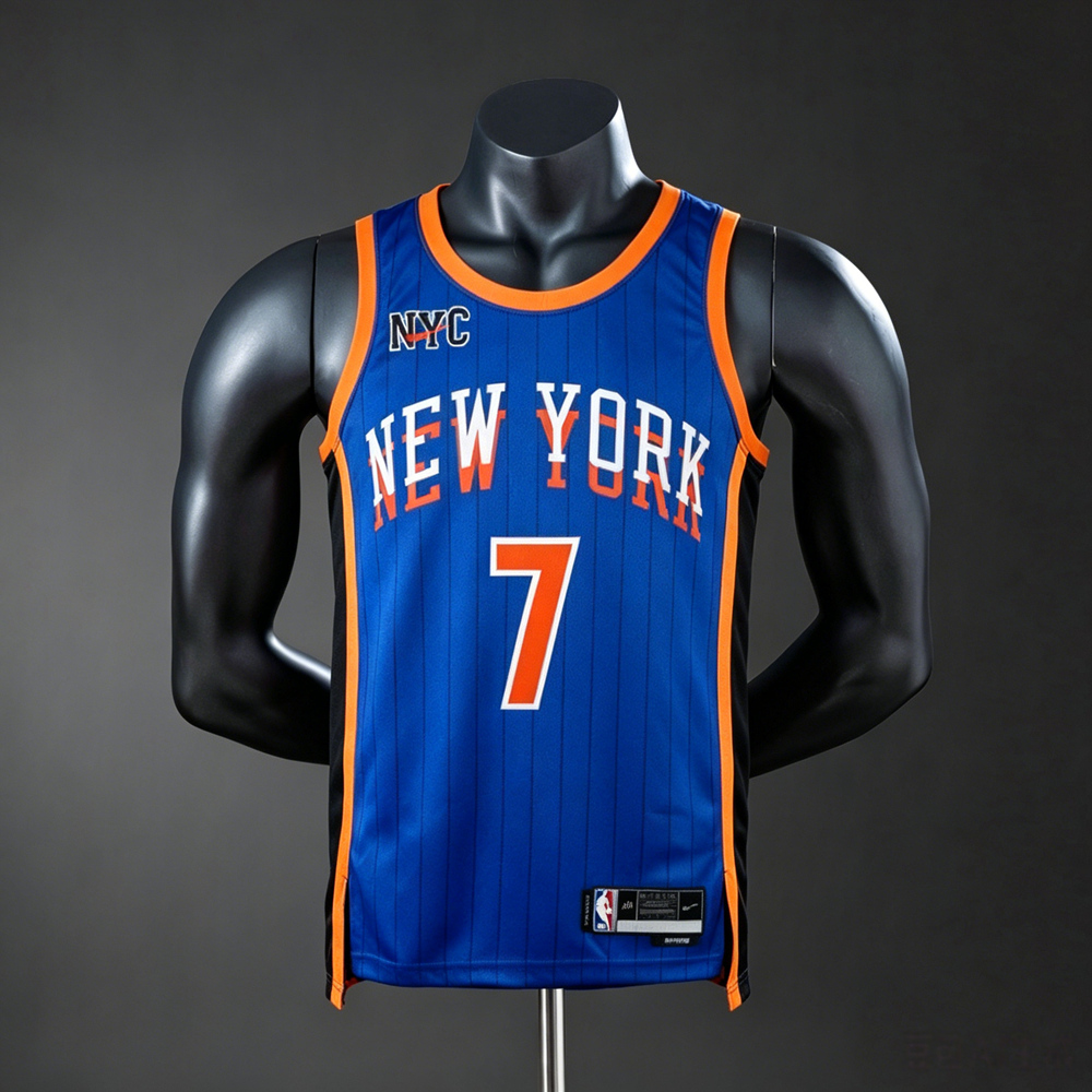 New York Knicks Classic Edition Anthony #7 NBA Jersey Silk Version