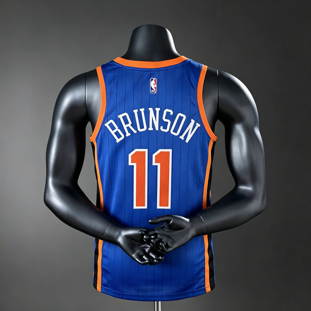 New York Knicks  Classic Edition Brunson #11 NBA Jersey Silk Version Foto 2