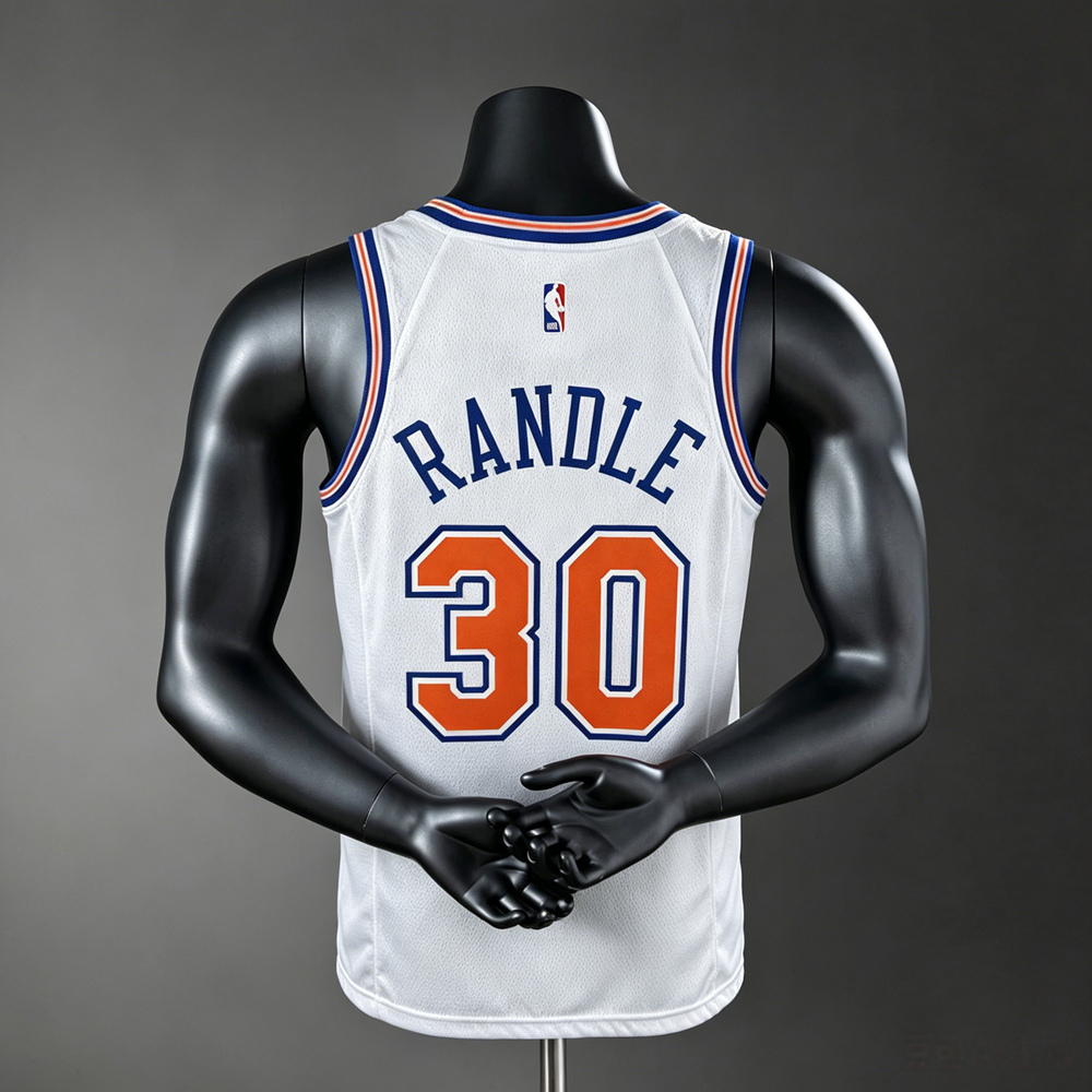 New York Knicks Association Edition Randle #30 NBA Jersey Silk Version Foto 2
