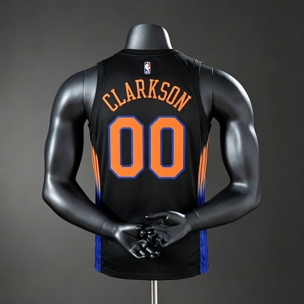 New York Knicks Statement Edition Clarkson #00 NBA Jersey Silk Version Foto 2