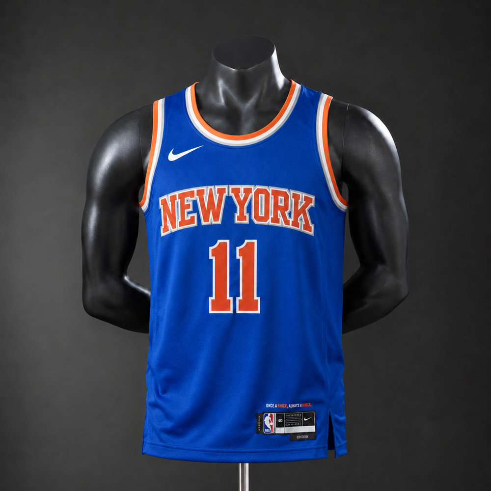 New York Knicks Icon Edition Brunson #11 NBA Jersey Silk Version