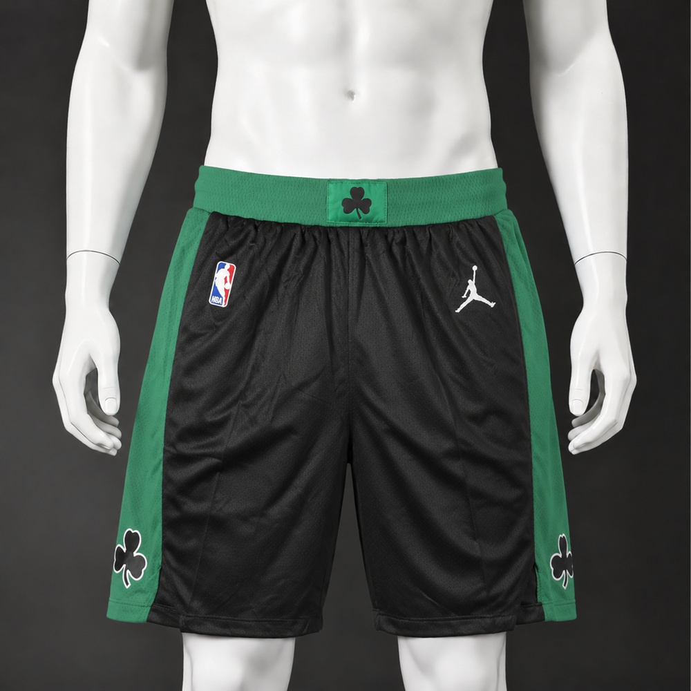 Boston Celtics Basketball NBA Shorts Embroidered Version