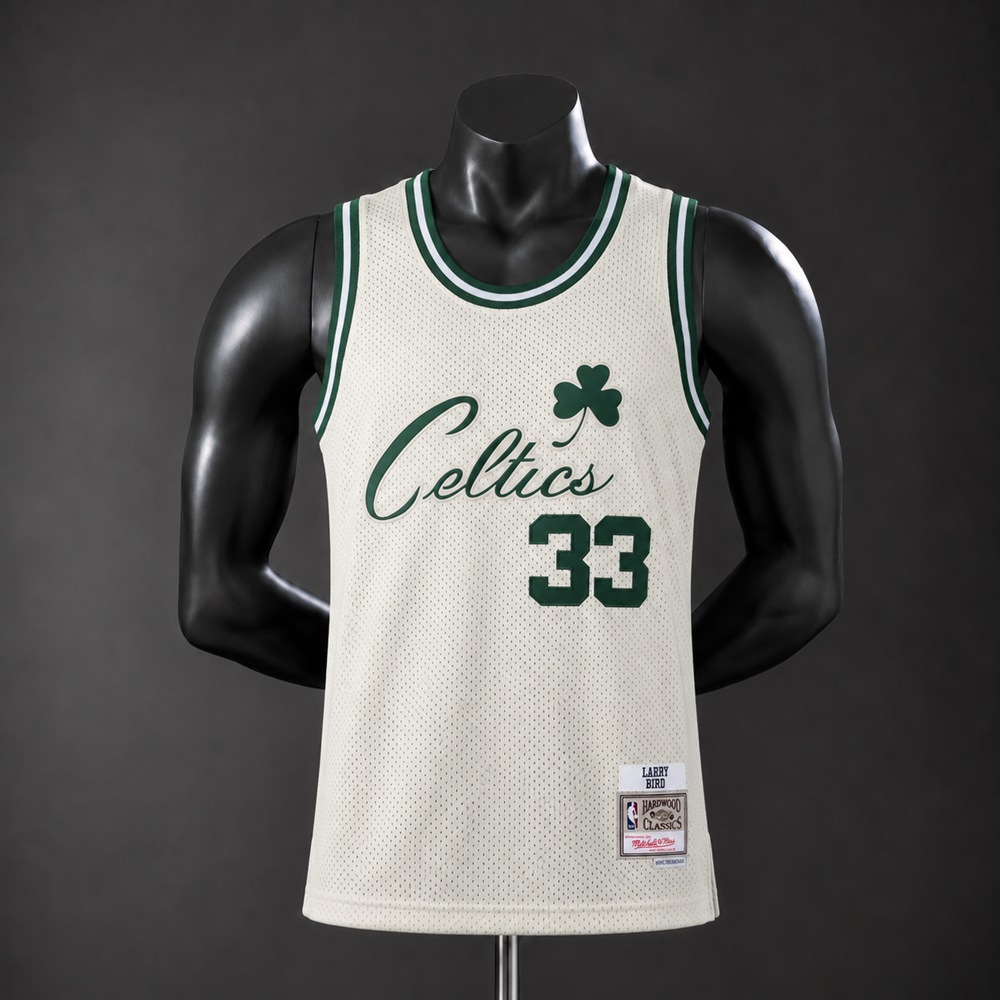 Boston Celtics Hardwood Classics Larry Bird #33 NBA Jersey Embroidered Version
