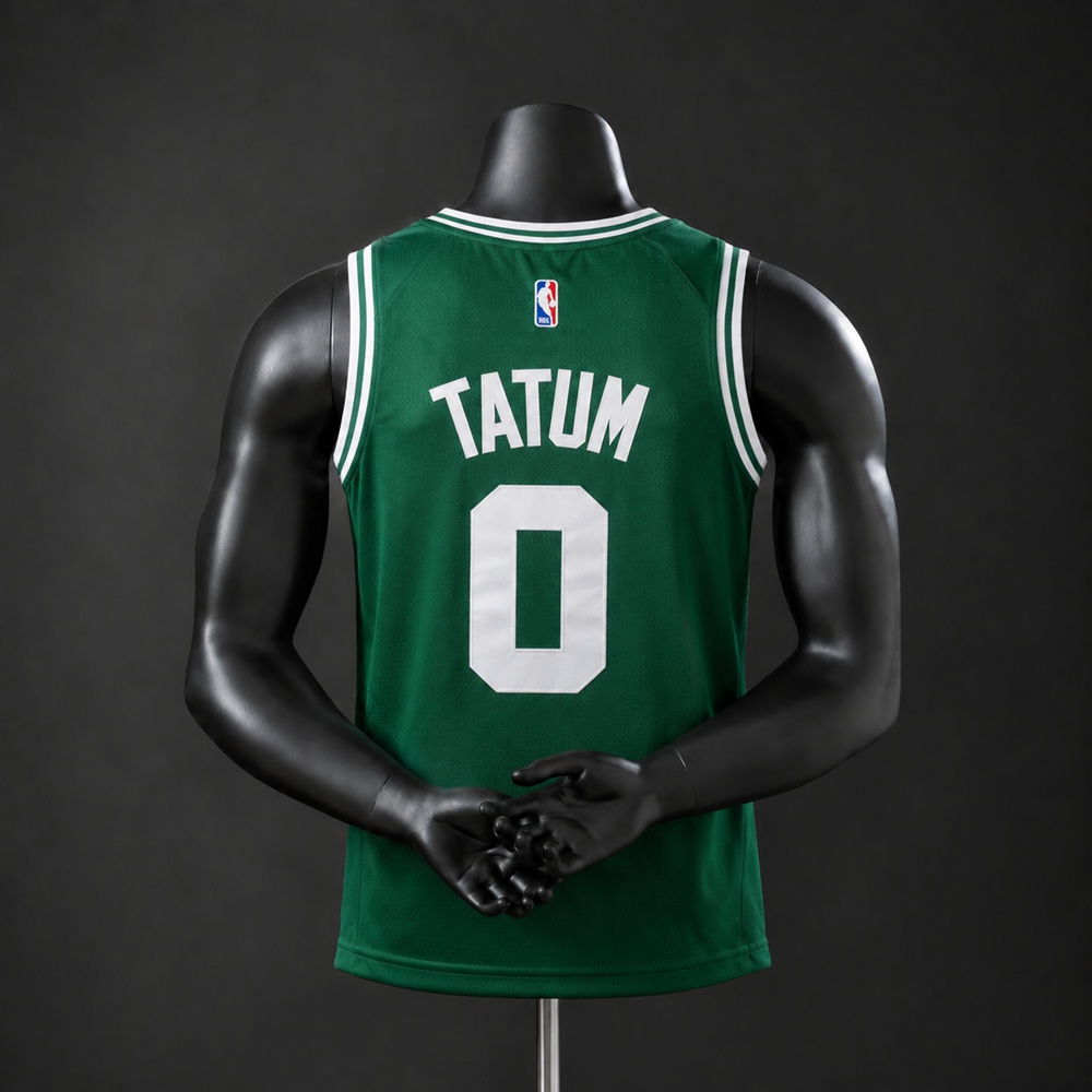 Boston Celtics Icon Edition Tatum #0 NBA Jersey Embroidered Version Foto 2