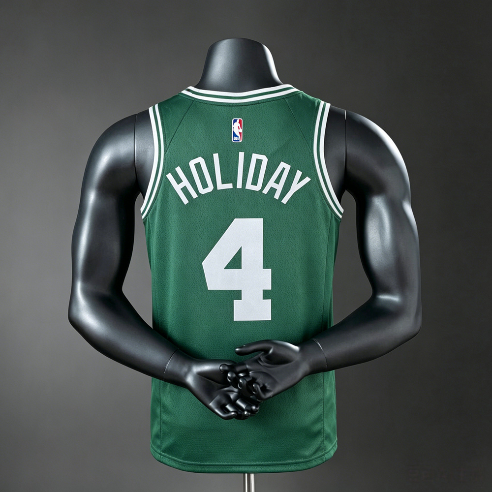 Boston Celtics City Edition Holiday #4 NBA Jersey Silk Version Foto 2