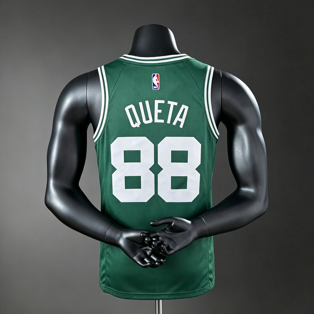 Boston Celtics Icon Edition Queta #88 NBA Jersey Silk Version Foto 2