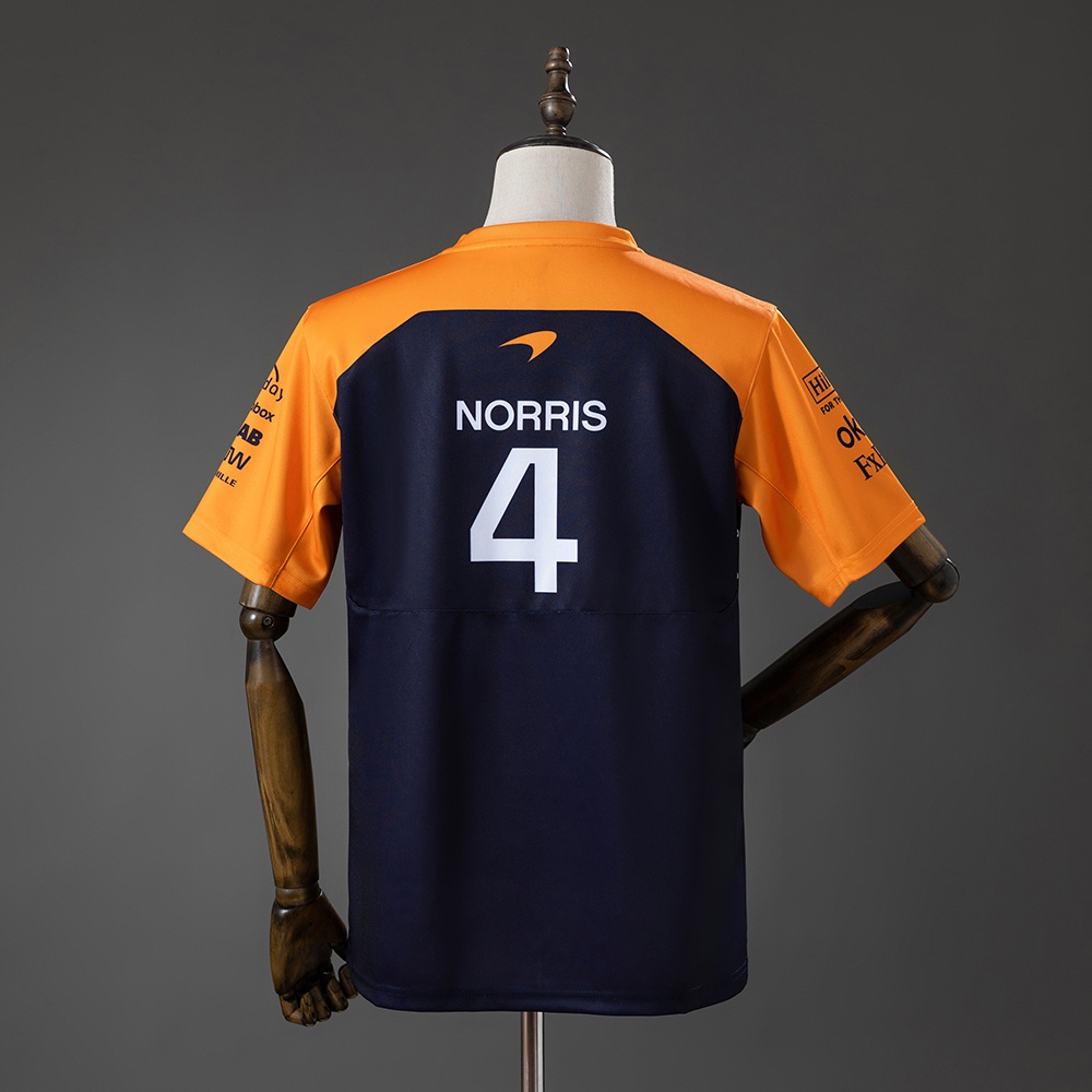 McLaren F1 Team 2025 Black And Orange T-shirt Foto 2