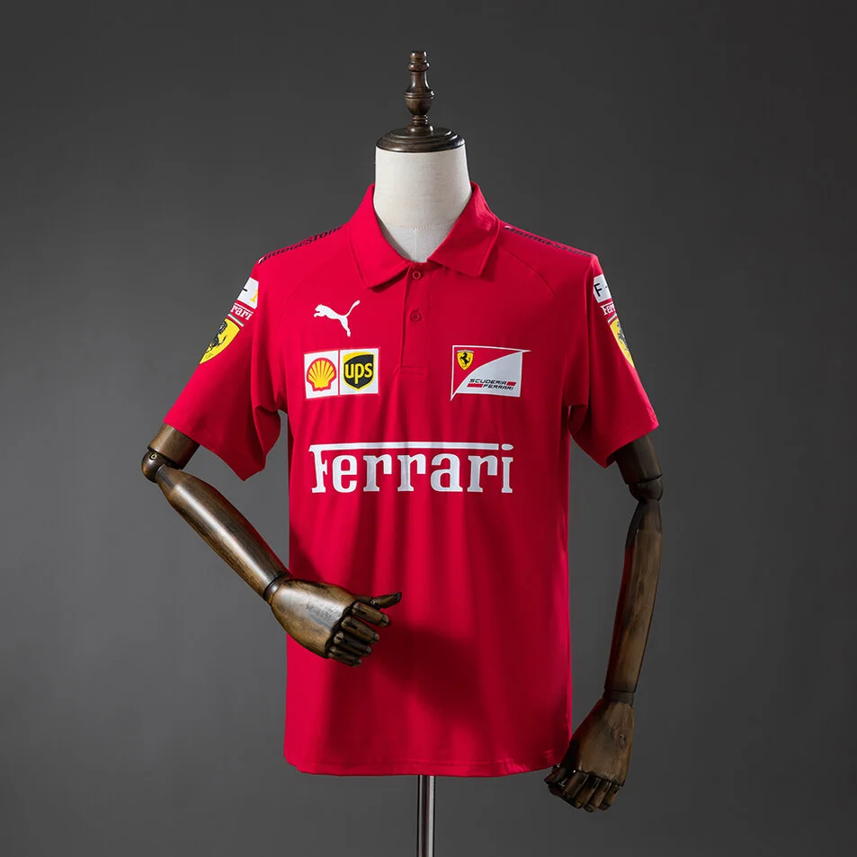 Scuderia Ferrari 2025 F1 Casual Shirts POLO Red